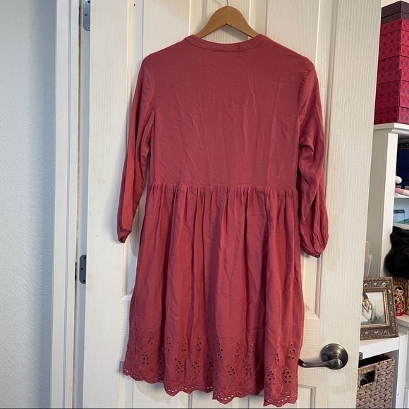 FRANCESCA’S Collection Dress Embroidered Tassel Pink Women’s size extra small - Picture 7 of 10